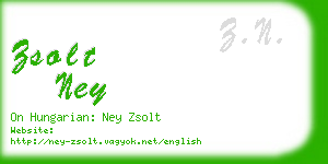 zsolt ney business card